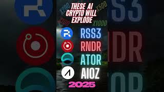TOP AI CRYPTO FOR YOUR'S PORTFOLIO ! #rss3 #rndr #ator #aioz #breakingnews #shorts #aiagents #ai