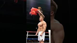 Who can believe it? A 6-year-old girl knocked out a 200-pound man with one slap #kungfu #boxing #ai