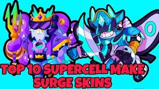 Top 10 Supercell Make Surge Skins #supercellmake