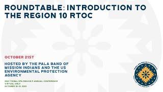 Roundtable: Introduction to the Region 10 RTOC (10/21/21)