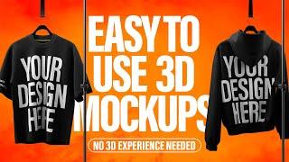 Easy to use 3D T-Shirt & Hoodie Mockups for Blender