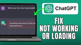 How To Fix ChatGPT Not Working On Laptop (Quick & Easy)