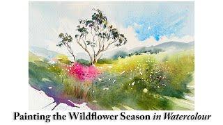 Painting Wildflower Season in Watercolour | Spring in Australian Bush | Loose Impressionistic Style