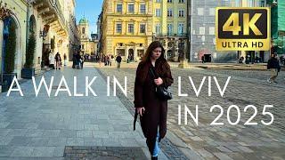  Lviv 4K Virtual Walk - 2025 Stunning Tour of UNESCO City - Life in Ukraine