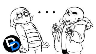 Sans ¿Te gusta Frisk?  Undertale Comic Animado  | DanoxDub