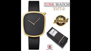 Tomi T-077 Black&Golden Casual Men’s Waterproof Wristwatch Minimal!