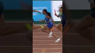 Best ever relay exchange #track #athletics #Olympics #Paris2024