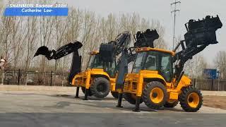 SHANMON Backhoe Loader 388H Operation#backhoeloader #backhoetractor #backhoe #construction