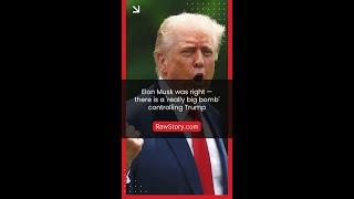 Elon Musk was right — there is a 'really big bomb' controlling Trump: ex-aide
