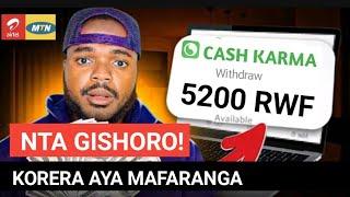 UGOMBA KUBIMENYA! Dore App Iri Gutanga Amafaranga! Ubikuza guhera kuri 3000 RWF