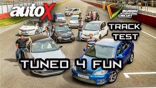 9  Modified cars in India | Tuned 4 Fun | BIC Track Test | autoX