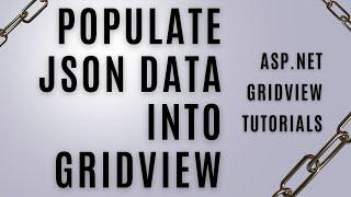 Display json data in gridview c# asp.net | gridview json tutorials