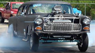 Muscle Cars and Gassers Bring the Heat on the Dragstrip