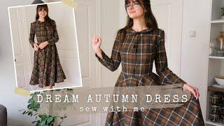 Making My Dream Vintage Autumn Dress  Sew With Me