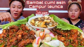 MUKBANG SAMBAL CAMPUR CAMPUR, SOTO AYAM..‼️ MAKAN BARENG DINART @dinarttomboy3587