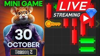 30 October Hamster Kombat Mini game Puzzle Today (Solved) Live | #livestream #hamstercombat