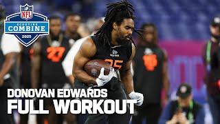 Donovan Edwards' 2025 NFL Scouting Combine workout