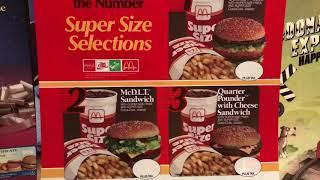 McDonald’s Super Size Selections (1988) Translite Menu 1980s 80sThen80sNow