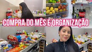 ORGANIZANDO A COMPRA DO MÊS E MOSTREI TUDO QUE COMPRAMOS E O VALOR QUE DEU