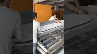 Independent bagged spring mattress.#mattress #bolster #mattressfactory #furniture #fyp #sleep