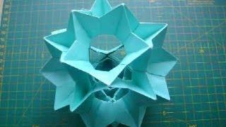 Оригами Кусудама Электра Сборка Без Клея (ч.2) Kusudama Electra