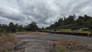 NW454 (10. 42) leaving newstan colliery with cey006- 005 -002 on 27 -9 -24