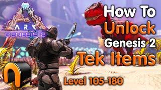 ARK Genesis 2 How To UNLOCK LEVELS To Use TEK Equipment! (Unlock Lvl 105 - 120) #ARK