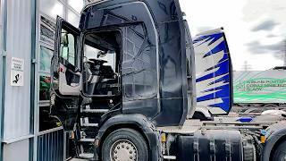 Обзор электрической новой Scania! Поломка рефа, сервис и новый салон из ЭКОКОЖЫ!