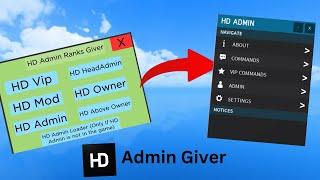 How to get HD Admin in Roblox (PC and Mobile) SS/Dev Console Server Script