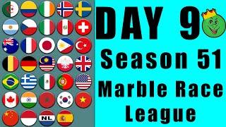 Marble Race League Season 51 Day 9 Marble Race in Algodoo / Marble Race King