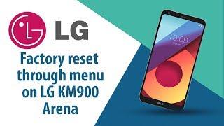 How to Factory Reset through menu on LG Arena KM900?