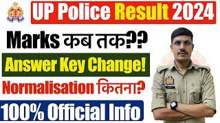 UP Police Result 2024 Answer Key में बदलाव!| Normalisation Marksकब और कैसे पता चलेगा? UPP 60244