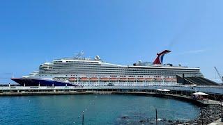 LIVE: Ponta Delgada Departure CARNIVAL VALOR and Walk, Sao Miguel Azores - 17.06.2025 #Cruise