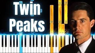 Twin Peaks Theme - Piano Tutorial SHEET MUSIC