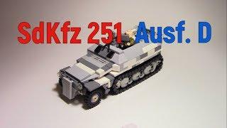 LEGO Sd.Kfz 251/1 Ausf. D / WW2 Cinematic Review  / Обзор самоделки!