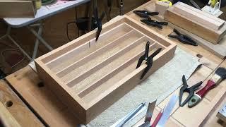 Wooden keepsake box bottom dividers