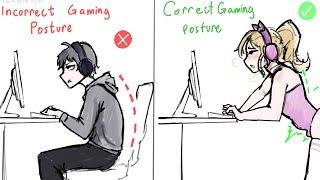 Correct Gaming Posture | Comic Dub