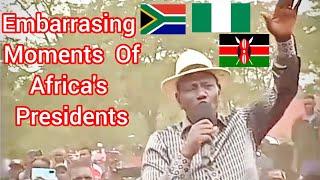 10 MOST EMBARRASING AFRICAN PRESIDENTIAL MOMENTS EVER CAUGHT ON LIVE TV #africa #ruto