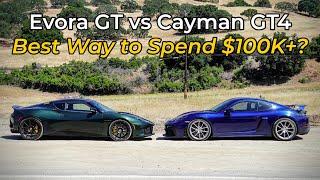 Lotus Evora GT vs Porsche 718 Cayman GT4 - Head to Head Review!