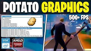 How to Get Potato Graphics in Fortnite! (Max FPS + 0 Delay) In Intel & Amd GPU