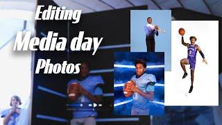 How to edit media day photos