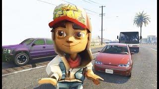 GTA 5 MOD  JAKE SUBWAY SURFERS DRIVING HD