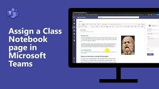 How to assign a OneNote Class Notebook page in Microsoft Teams