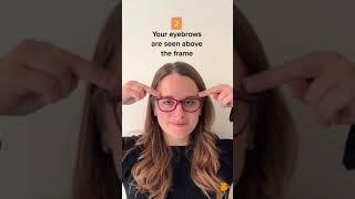 How glasses should fit on your face  #glasses #howto #perfectfit #tutorial #glassesframe