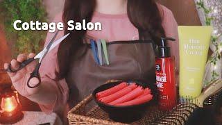 ASMR Cottage Hair Salon in the Forest Haircut & Perm (Roleplay, Layered Sounds)