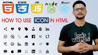 How To use  Icons in HTML Website | Download Font Awesome Complete Tutorial  2023 In Hindi |