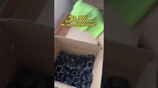 Guess how many he can make in a day?#webbing #factory #factory life #ribbon #rope #elasticband