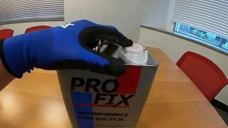 Масло Profix ATF/CVTF. Следы конвейерной линии на дне банки.