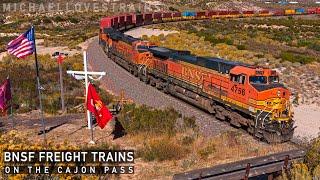 BNSF Freight Trains on the Cajon Pass - 2024