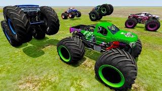 Bigfoot Truck Grave Digger Freestyle with Obstacle Course BeamNG Game